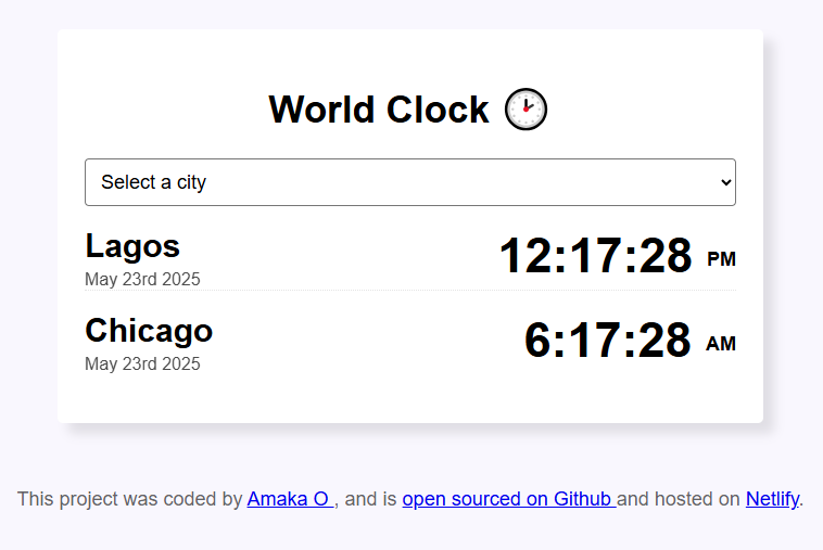 World weather app preview